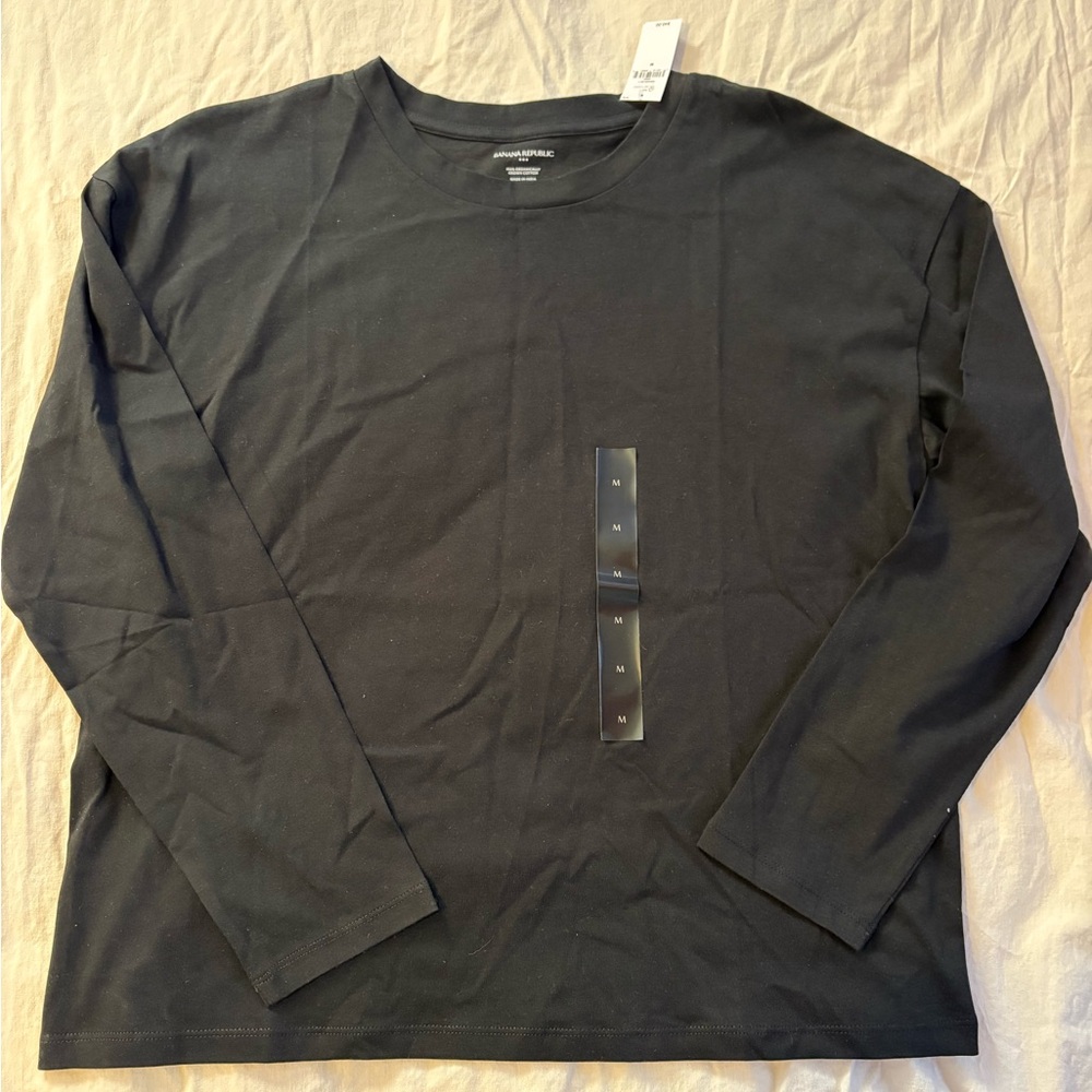 Long-Sleeve Crewneck Shirt - Banana Republic